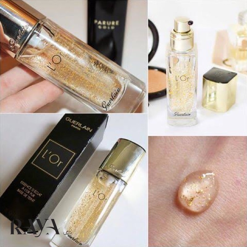 پرایمر و پایه آرایشی صاف کننده و درخشان کننده صورت گرلین Guerlain L’OR Essence d’Eclat a l’Or Pur Base de Teint